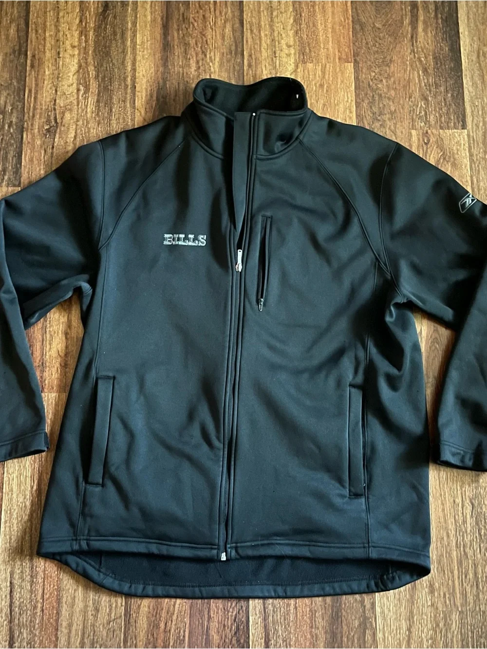 Buffalo Bills Reebok NFL Black Softshell Jacket Men’s Medium Full Zip